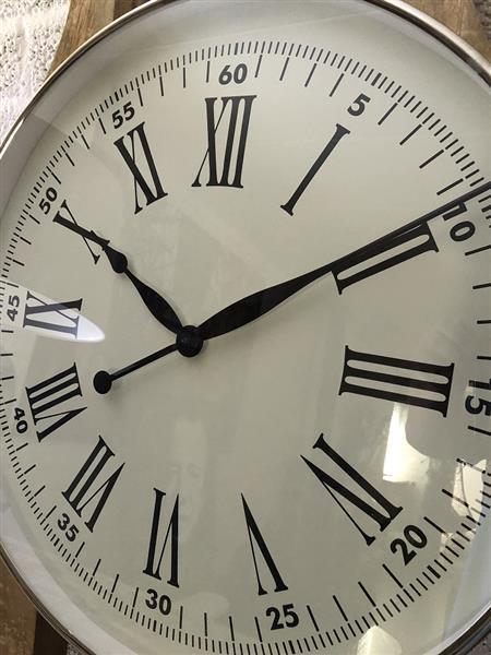 Grote foto prachtig fors wand horloge portugieser zeer stijlvol huis en inrichting overige