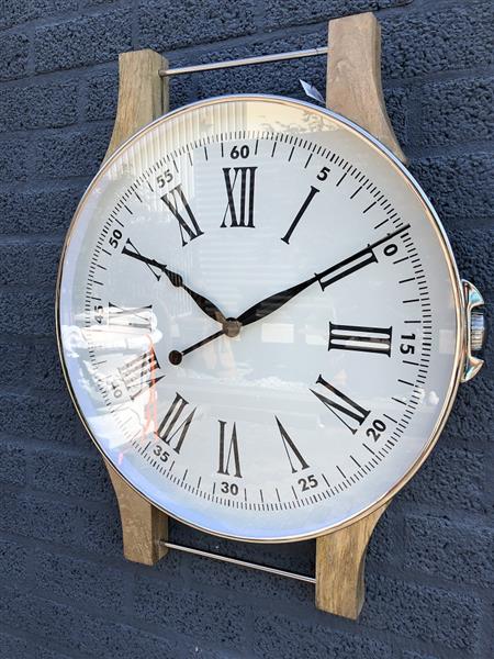 Grote foto prachtig fors wand horloge portugieser zeer stijlvol huis en inrichting overige