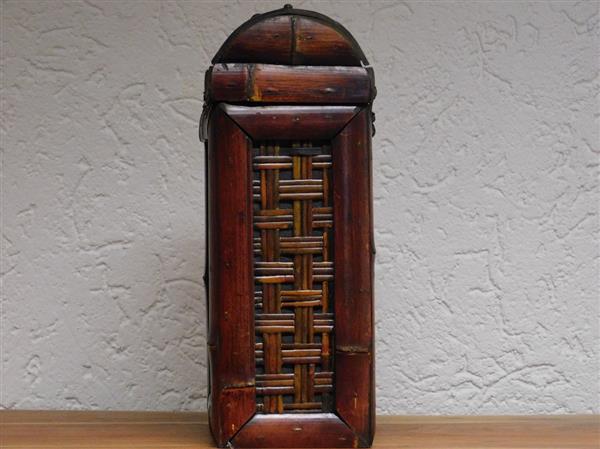Grote foto vintage wijnkist voor 2 flessen hout klassiek huis en inrichting woningdecoratie