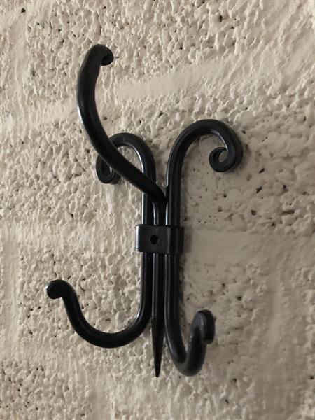 Grote foto kapstok spider smeedijzer zwart huis en inrichting woningdecoratie