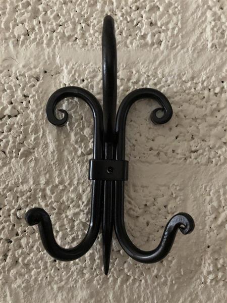 Grote foto kapstok spider smeedijzer zwart huis en inrichting woningdecoratie