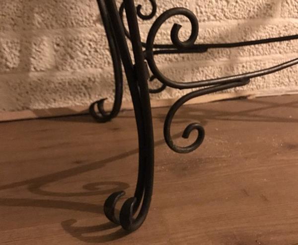 Grote foto antieke side table decoratieve tafel bruin huis en inrichting eettafels