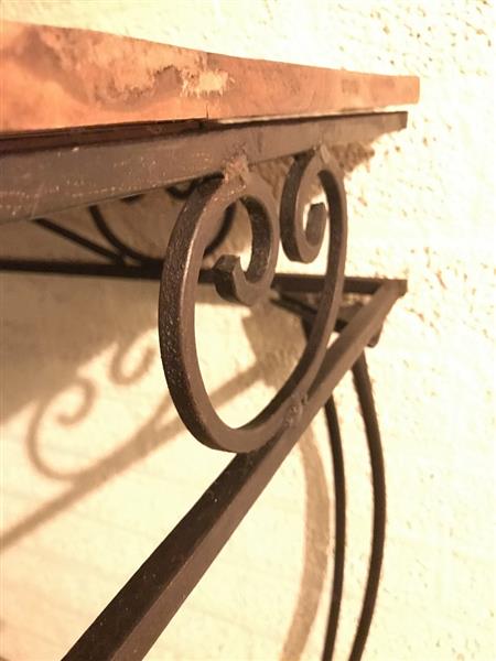 Grote foto antieke side table decoratieve tafel bruin huis en inrichting eettafels