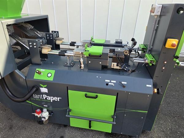 Grote foto ellepot plantpaper semi automatic paperpotmachine 4 lijns agrarisch tuinbouw