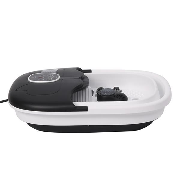Grote foto slimtron fb02 elektrisch voetenbad verwarming bubbels en massagerollers zwart beauty en gezondheid lichaamsverzorging