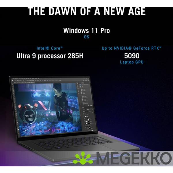 Grote foto asus rog zephyrus g16 gu605cm qr026w 16 intel core ultra 9 rtx 5060 gaming laptop computers en software overige computers en software