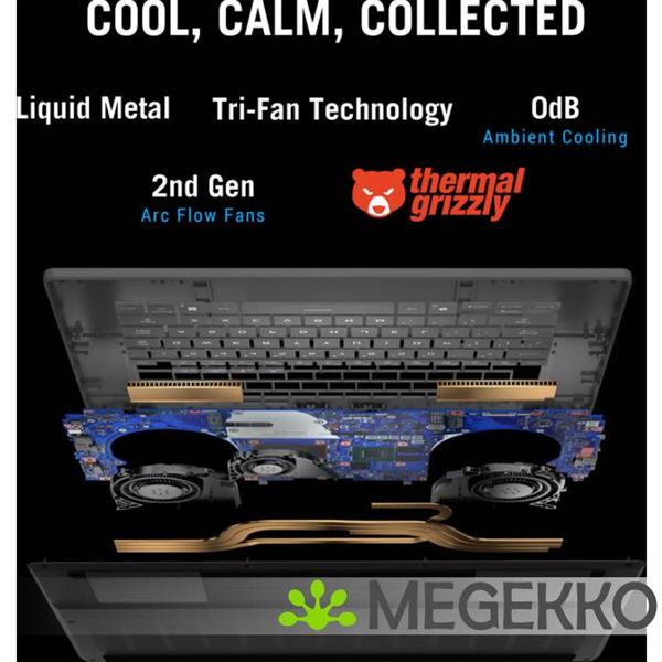 Grote foto asus rog zephyrus g16 gu605cm qr026w 16 intel core ultra 9 rtx 5060 gaming laptop computers en software overige computers en software