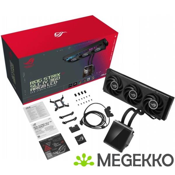 Grote foto asus rog strix slc iv 360 argb lcd black computers en software behuizingen en kasten