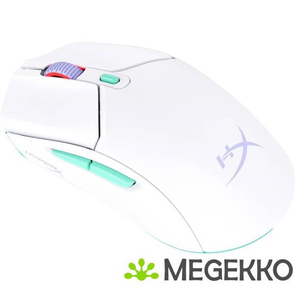 Grote foto hyperx pulsefire haste 2 core wls gaming muis wit grn prs computers en software overige computers en software
