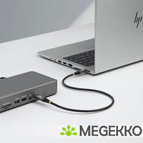 Grote foto startech.com 50cm usb4 kabel 80gbps usb if gecertificeerde usb c kabel 240w pd 8k 120hz 4k 240hz computers en software overige