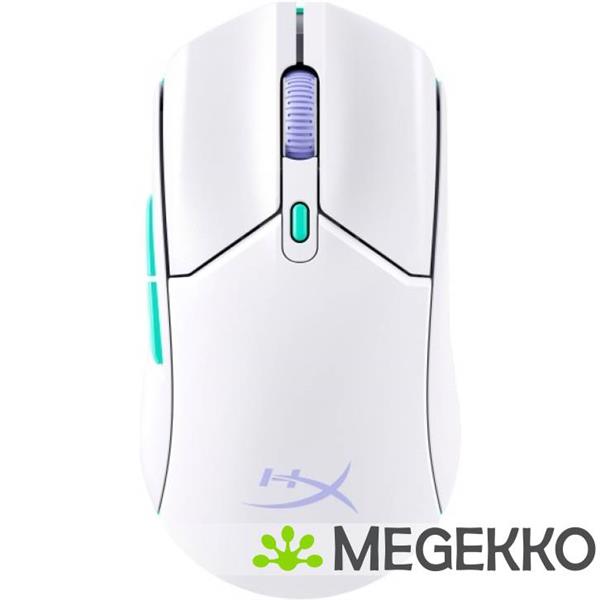 Grote foto hyperx pulsefire haste 2 core wls gaming muis wit grn prs computers en software overige computers en software