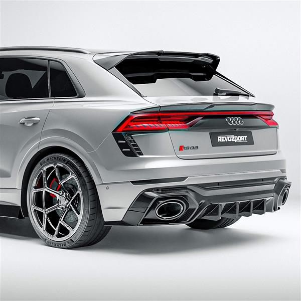 Grote foto audi rsq8 revozport carbon diffuser auto onderdelen tuning en styling