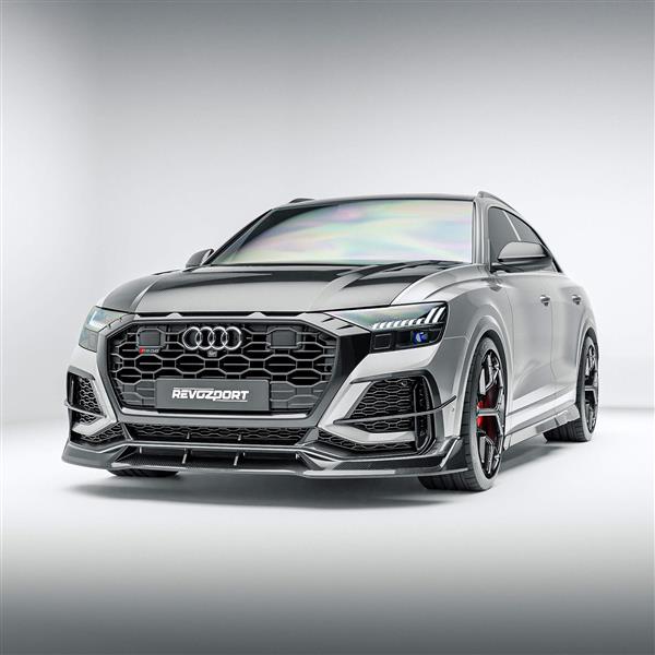 Grote foto audi rsq8 revozport carbon voorlip auto onderdelen tuning en styling