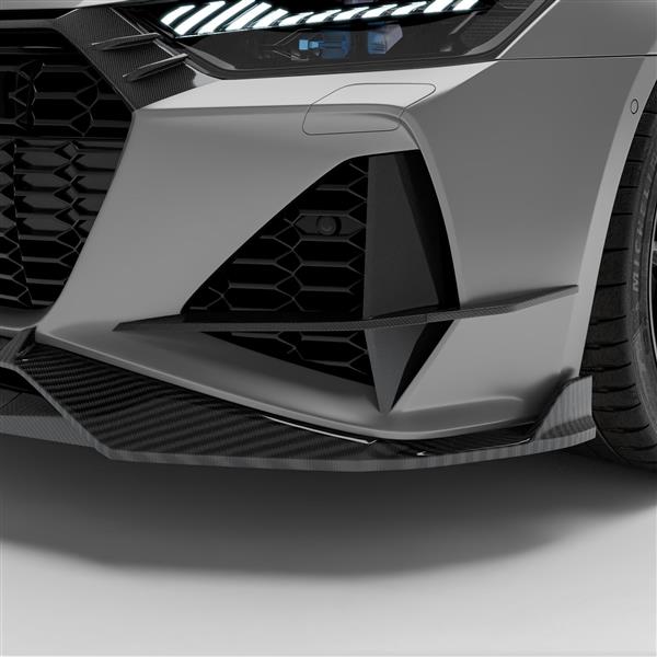 Grote foto audi rs6 rs7 c8 revozport carbon canards voorbumper auto onderdelen tuning en styling