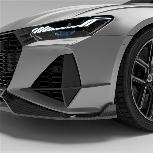 Grote foto audi rs6 rs7 c8 revozport carbon canards voorbumper auto onderdelen tuning en styling