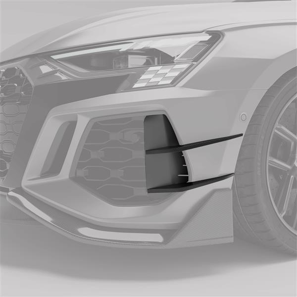 Grote foto audi rs3 8y limousine sportback revozport carbon canards voorbumper auto onderdelen tuning en styling