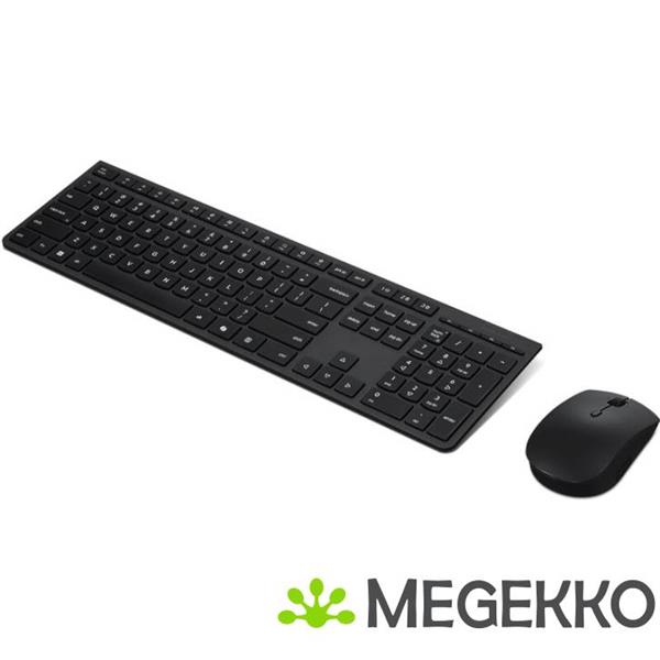 Grote foto lenovo 4x31r64351 toetsenbord inclusief muis kantoor rf draadloos bluetooth amerikaans engels zwar computers en software overige computers en software
