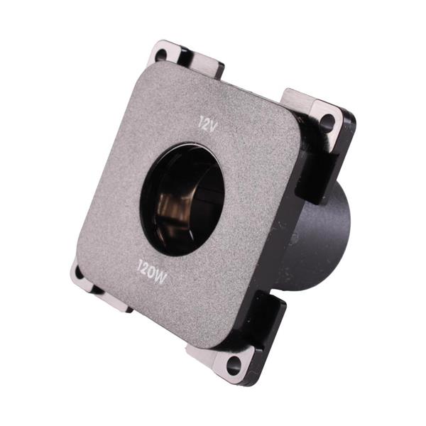Grote foto presto contactdoos 12v groot inbouw s 10.000 zwart caravans en kamperen caravan accessoires