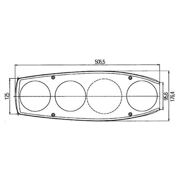 Grote foto hella achterlicht caraluna ii reflector rem knipper achteruit zijmarkering camper rechts caravans en kamperen caravan accessoires