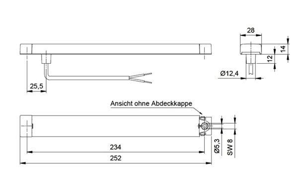 Grote foto jokon reflector led l250 langwerpig rood caravans en kamperen caravan accessoires