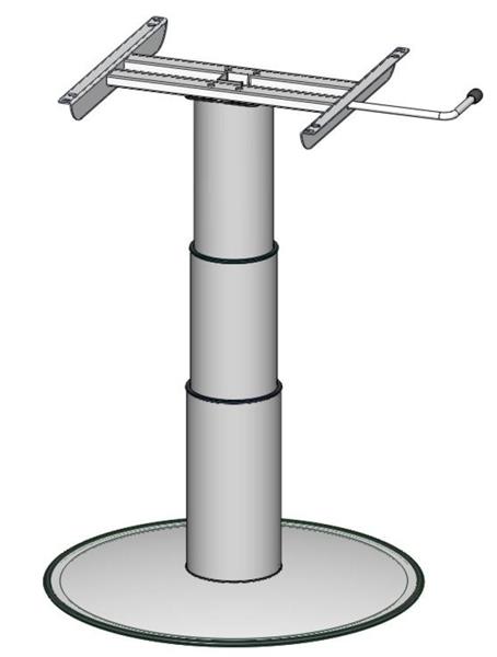 Grote foto ilse vrijstaande lifttafelpoot 7032 g06 34 71.5cm caravans en kamperen caravan accessoires