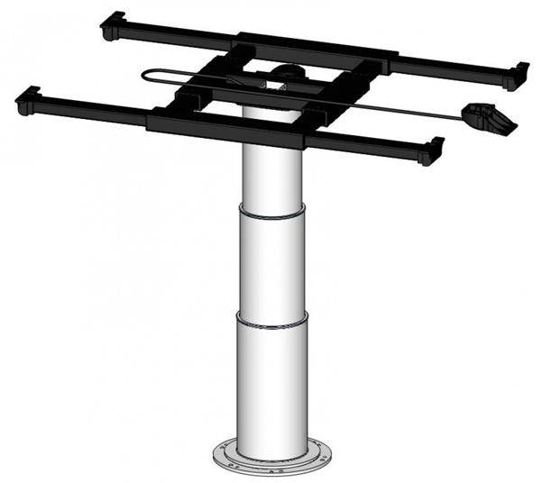 Grote foto ilse lifttafelpoot draai schuifbaar 5993 ss8 caravans en kamperen caravan accessoires