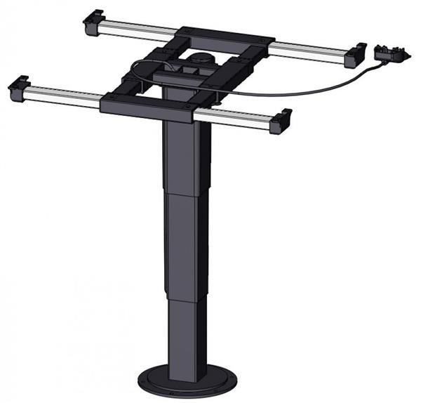 Grote foto ilse lifttafelpoot draai schuifbaar 5946 a08 caravans en kamperen caravan accessoires