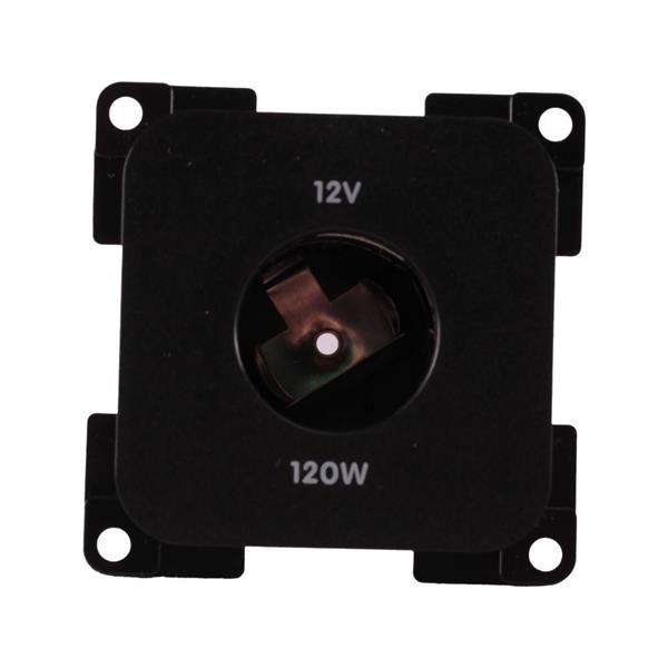Grote foto presto contactdoos 12v groot inbouw s 10.000 zwart caravans en kamperen caravan accessoires