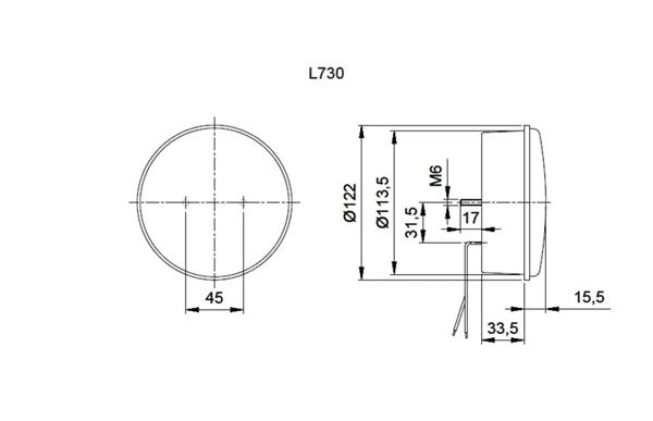 Grote foto jokon knipperlicht led 730 rond oranje caravans en kamperen caravan accessoires