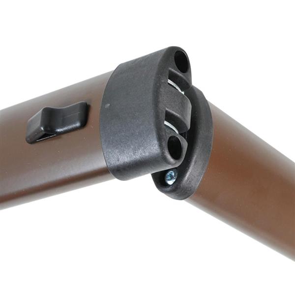 Grote foto klaptafelpoot bruin middenknik 67.5cm caravans en kamperen caravan accessoires