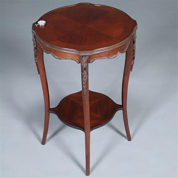 Grote foto mahoniehouten lodewijk xi stijl bijzettafeltje of wijntafeltje ca 1900 no.440565 antiek en kunst stoelen en banken