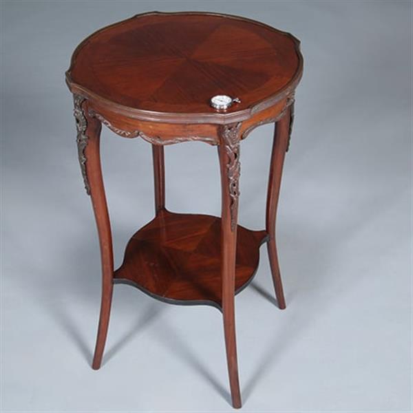 Grote foto mahoniehouten lodewijk xi stijl bijzettafeltje of wijntafeltje ca 1900 no.440565 antiek en kunst stoelen en banken