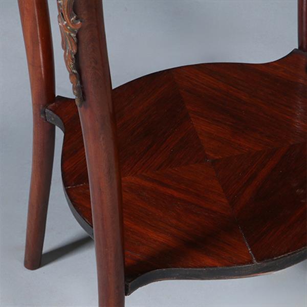 Grote foto mahoniehouten lodewijk xi stijl bijzettafeltje of wijntafeltje ca 1900 no.440565 antiek en kunst stoelen en banken