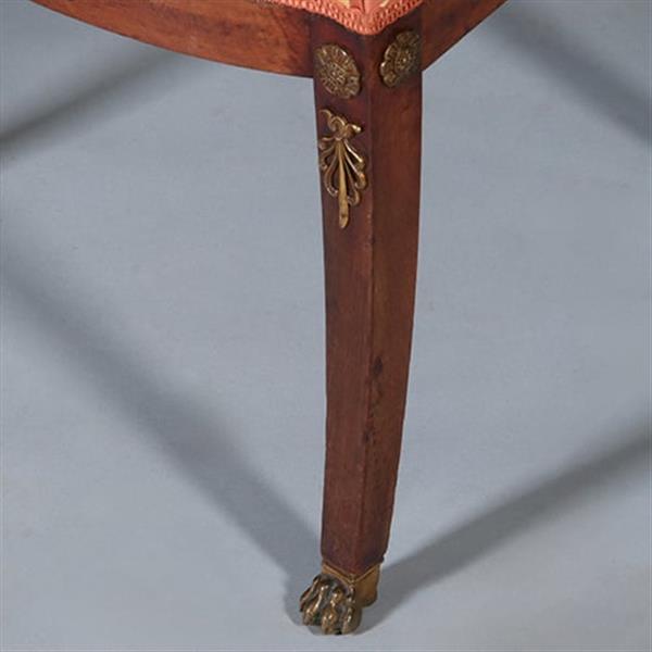 Grote foto stel van 6 mahonie stoelen empire door pander ca 1890 incl stof naar wens no.440545 antiek en kunst stoelen en banken