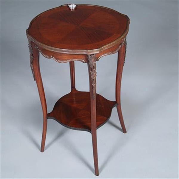 Grote foto mahoniehouten lodewijk xi stijl bijzettafeltje of wijntafeltje ca 1900 no.440565 antiek en kunst stoelen en banken
