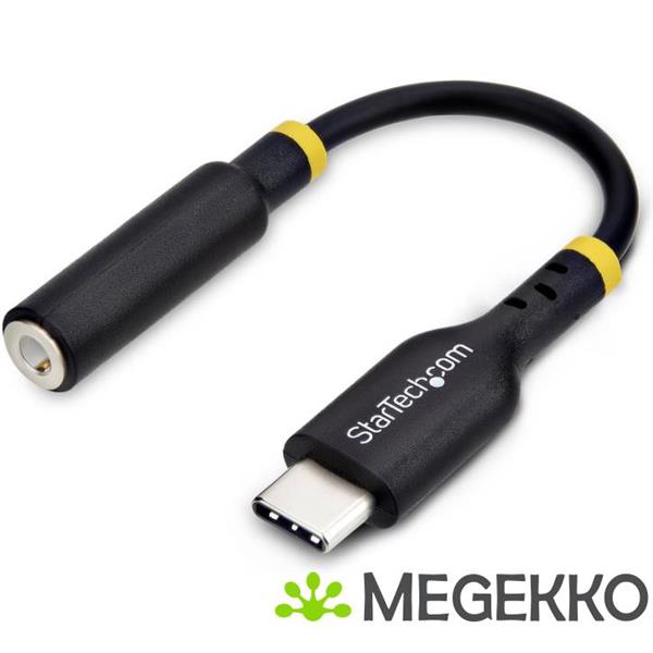 Grote foto startech.com usb c naar 3.5mm trrs headphone headset adapter aux audio adapter 3.5mm jack usb typ computers en software overige