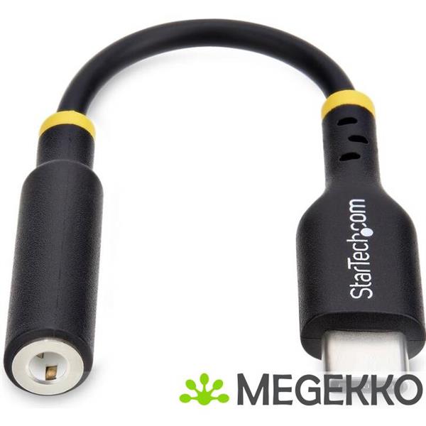 Grote foto startech.com usb c naar 3.5mm trrs headphone headset adapter aux audio adapter 3.5mm jack usb typ computers en software overige
