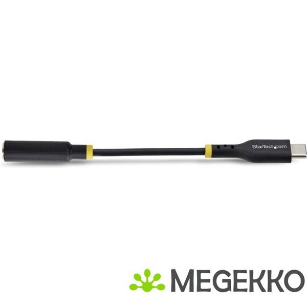 Grote foto startech.com usb c naar 3.5mm trrs headphone headset adapter aux audio adapter 3.5mm jack usb typ computers en software overige