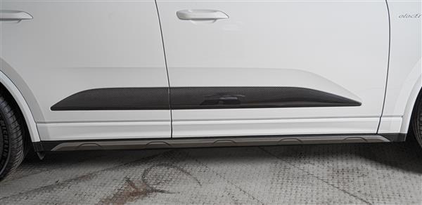 Grote foto porsche macan ev carbon zijpanelen set macan electric auto onderdelen tuning en styling