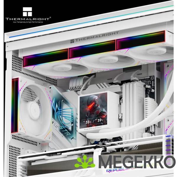 Grote foto thermalright peerless vision 360 argb white computers en software behuizingen en kasten