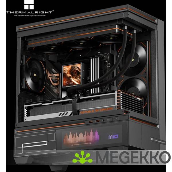 Grote foto thermalright peerless vision 360 argb black computers en software behuizingen en kasten