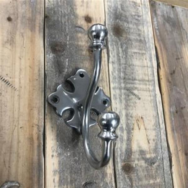 Grote foto aluminium haak kapstokhaak sierlijk in antiek design huis en inrichting woningdecoratie