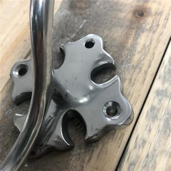 Grote foto aluminium haak kapstokhaak sierlijk in antiek design huis en inrichting woningdecoratie