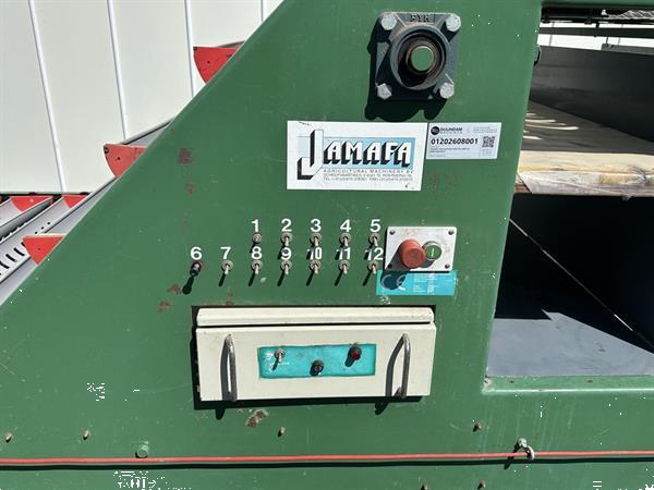 Grote foto jamafa 2bpsh12 bloemensorteermachine 12 sorteringen met dubbele invoertafel agrarisch tuinbouw