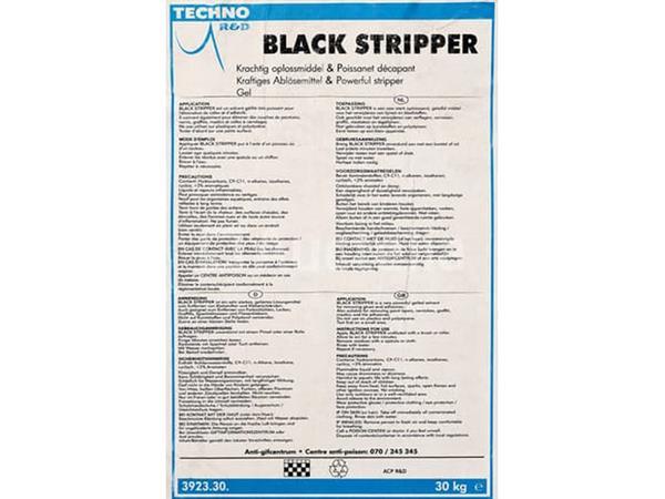 Grote foto set van 2 blikken black stripper gel 30 kg x 2 professionele stripper. doe het zelf en verbouw onderdelen en accessoires