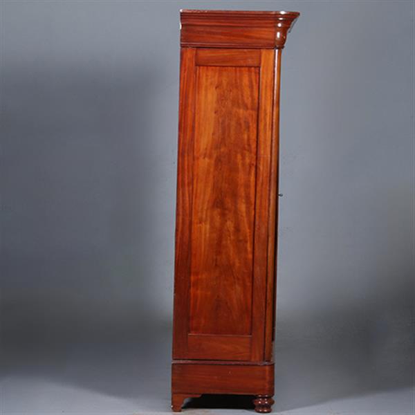 Grote foto vroeg biedermeier notariskast in bloemmahonie met prachtig interieur ca 1820 no.440515 antiek en kunst stoelen en banken