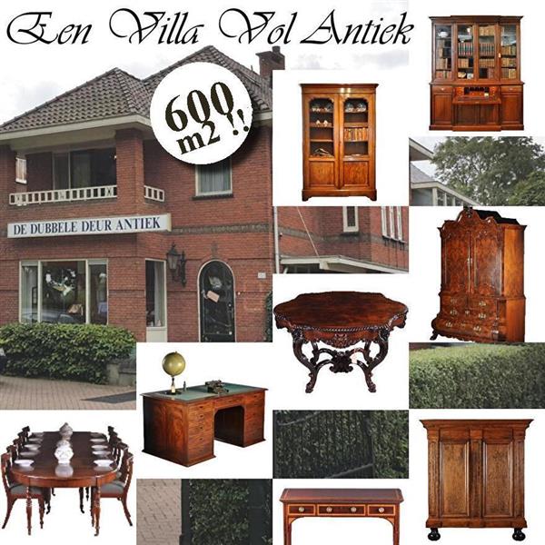 Grote foto massief mahonie eetkamertafel met slinger en inlegbladen victoriaans ca 1860 no.440550 antiek en kunst stoelen en banken
