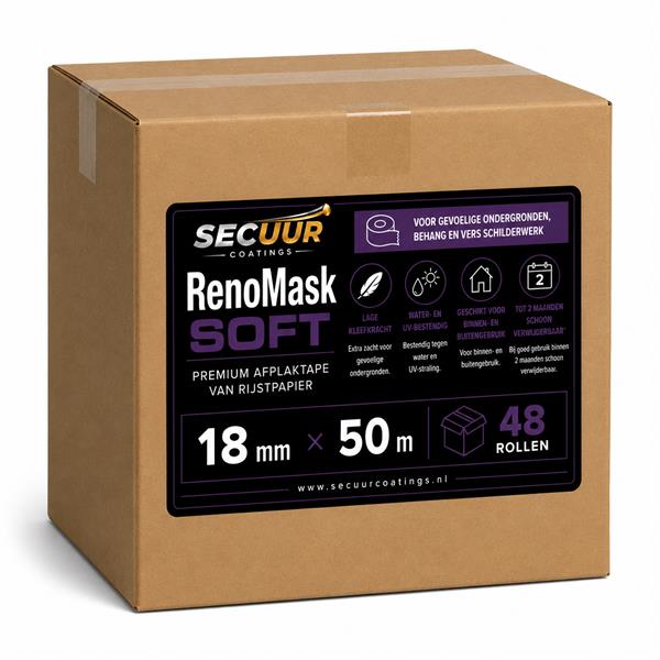 Grote foto renomask soft afplaktape per doos doe het zelf en verbouw verven en sierpleisters