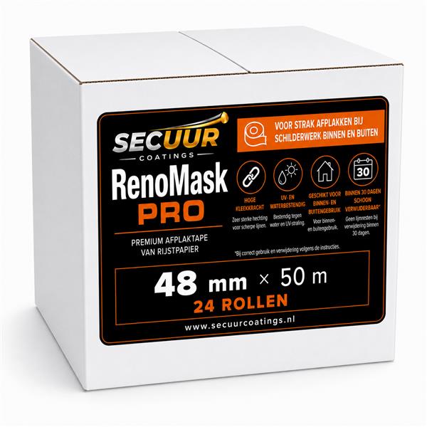 Grote foto renomask pro afplaktape per doos doe het zelf en verbouw verven en sierpleisters