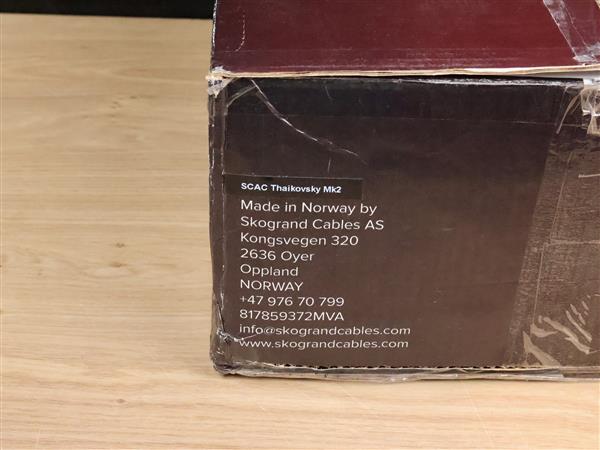 Grote foto skogrand tchaikovsky mk2 high end audio power cable 1 8 metre audio tv en foto onderdelen en accessoires